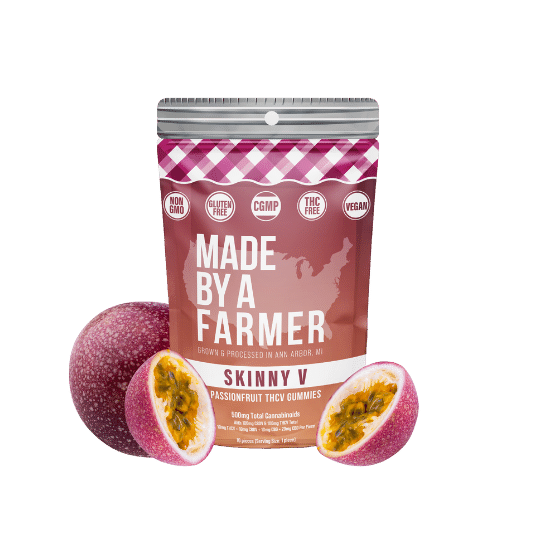 Skinny V All Natural Passion Fruit Fast Acting Vegan CBDV Gummies - Image 3